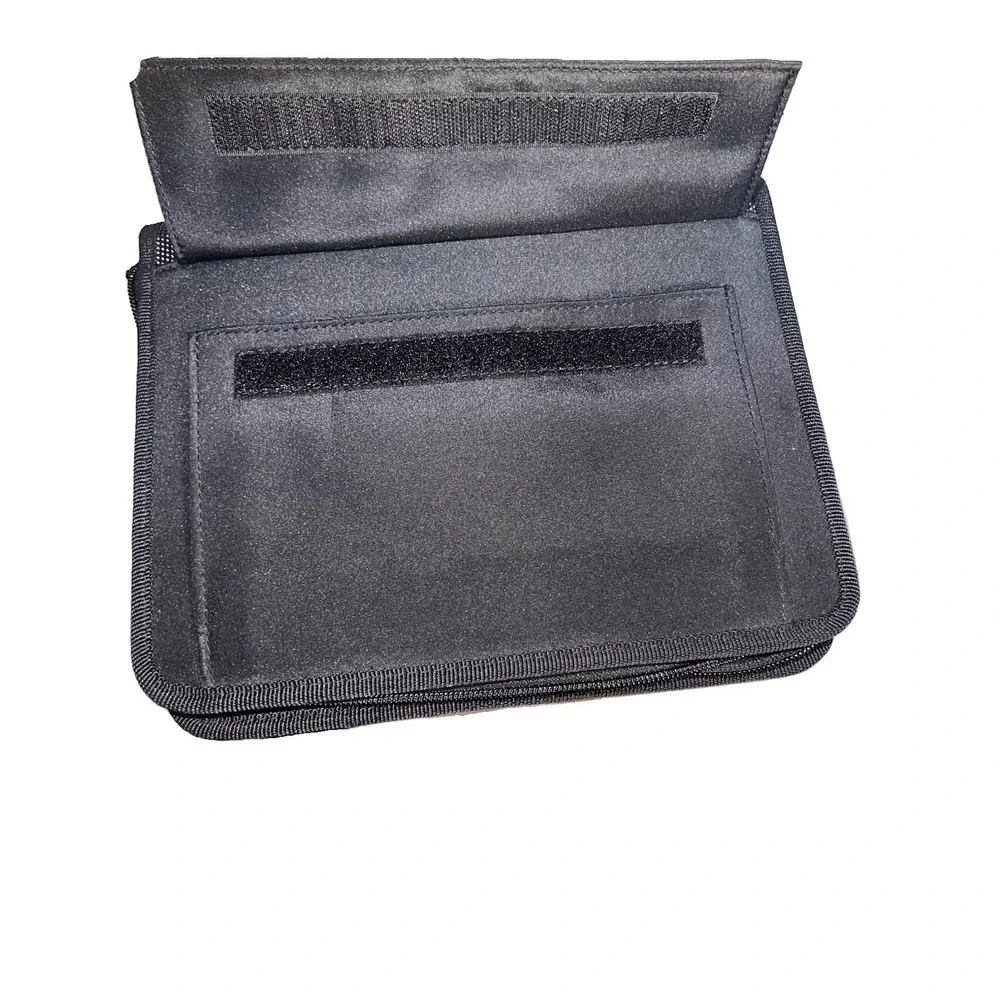 Franklin Covey Planner Wallet Organizer 7 Ring Binder Zipper Black 25833572/ EUC